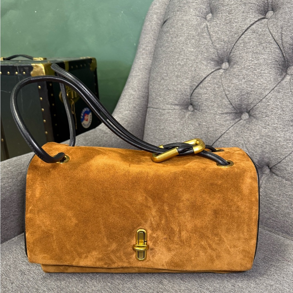 Marc Jacobs Dual Large Copper Tan Suede Women's Bag